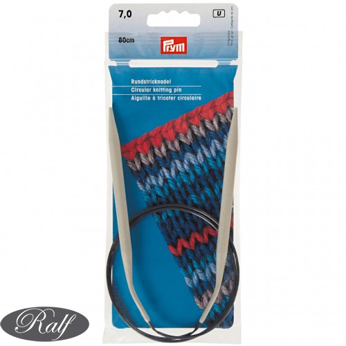 Andrele circulare aluminiu, 80 cm - 7,00 mm - Prym 211387